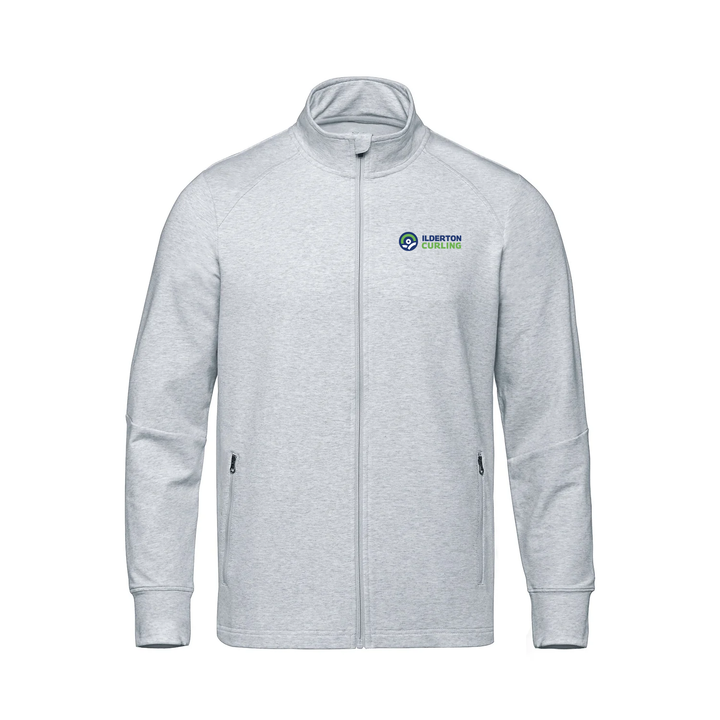 ILDERTON CURLING EMBROIDERED FRENCH TERRY ZIP-UP (MENS)