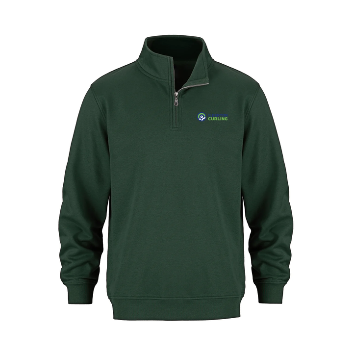 ILDERTON CURLING EMBROIDERED 1/4 ZIP (UNISEX)