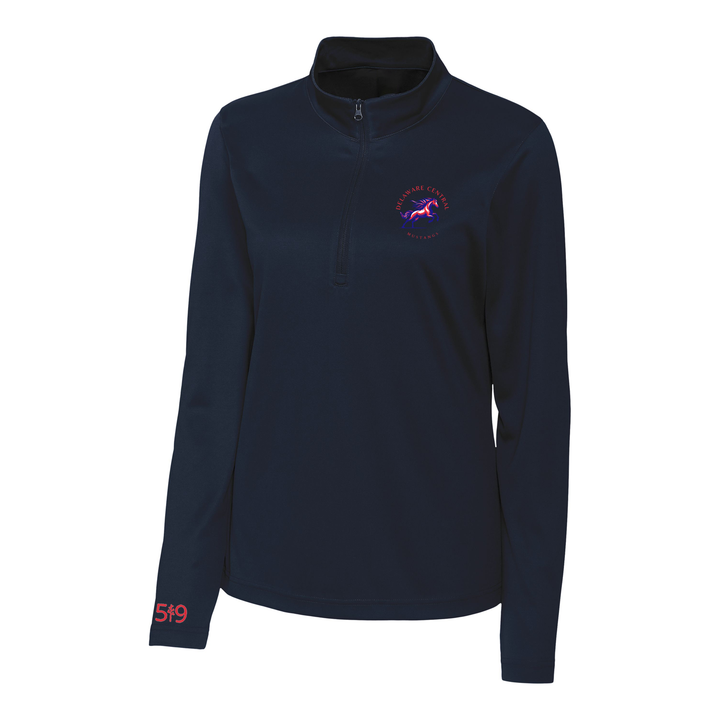 DELAWARE CENTRAL CLASSIC ATHLETIC 1/4 ZIP (WOMENS)