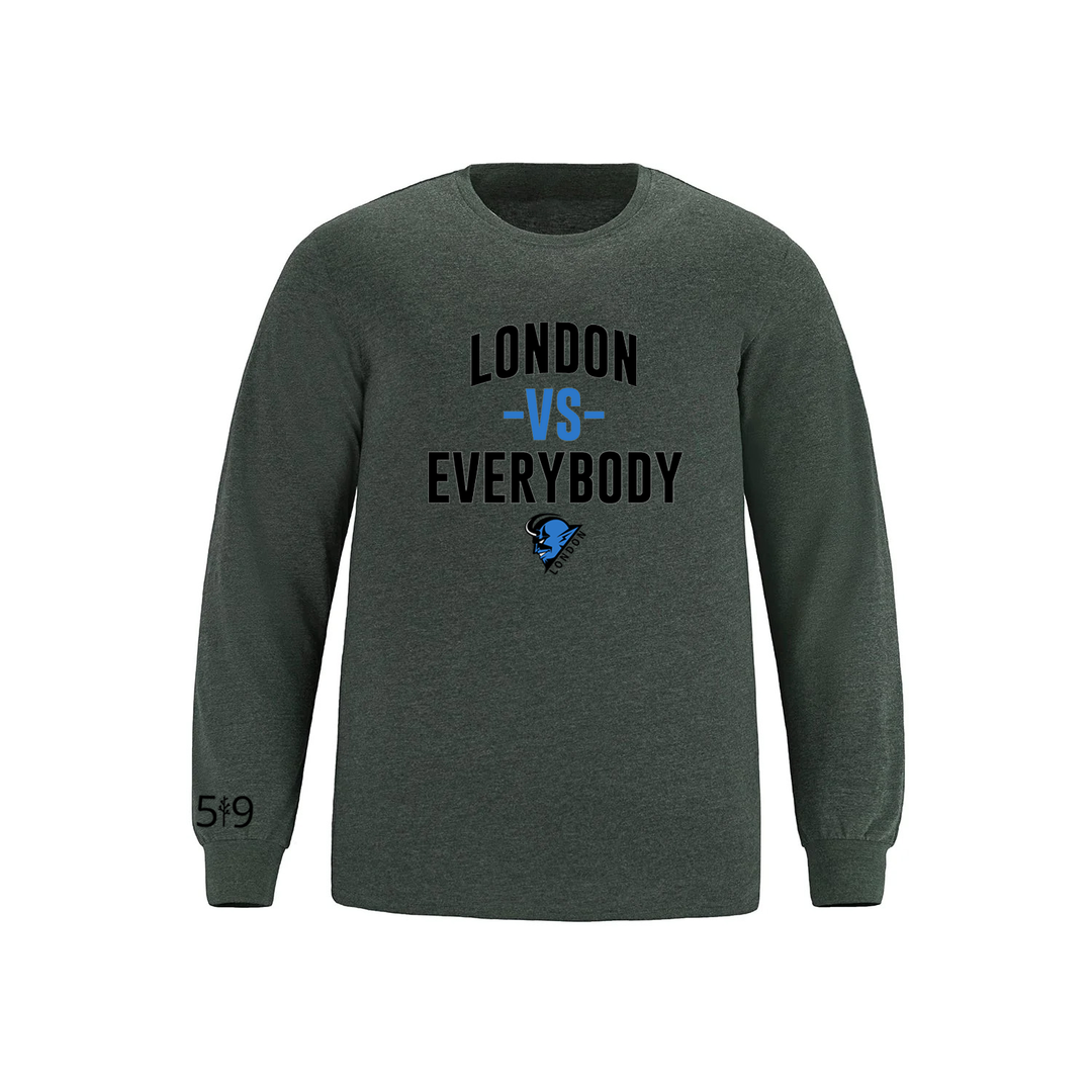 LONDON BLUEDEVILS VS EVERYBODY LONG SLEEVE (MENS)