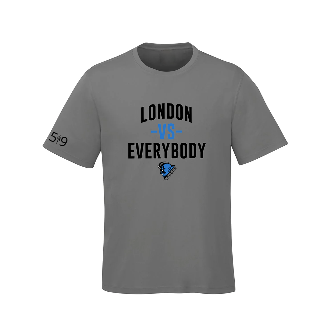 LONDON BLUEDEVILS VS EVERYBODY ATHLETIC TEE (MENS)