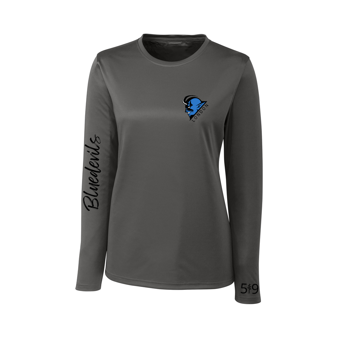 BLUEDEVILS SIGNATURE SLEEVE ATHLETIC LONG SLEEVE (WOMENS)