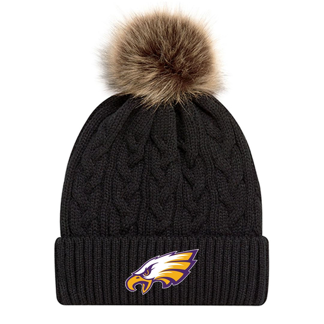 EAST ELGIN EMBROIDERED FAUX FUR TOQUE
