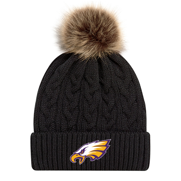 EAST ELGIN EMBROIDERED FAUX FUR TOQUE