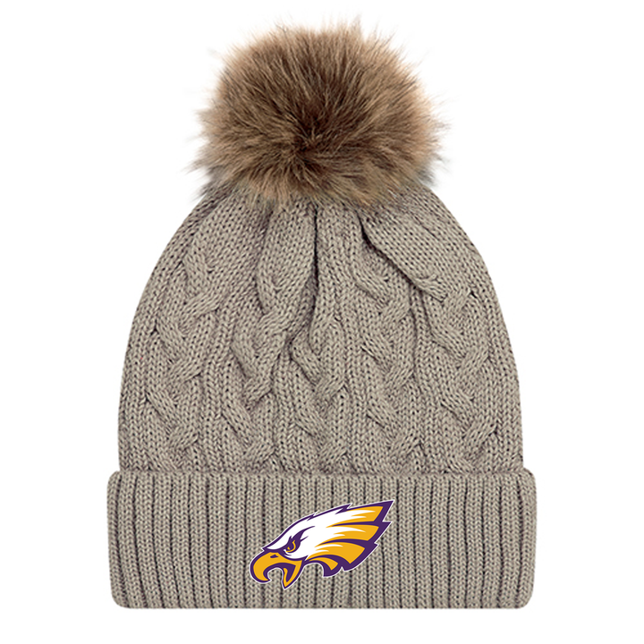 EAST ELGIN EMBROIDERED FAUX FUR TOQUE