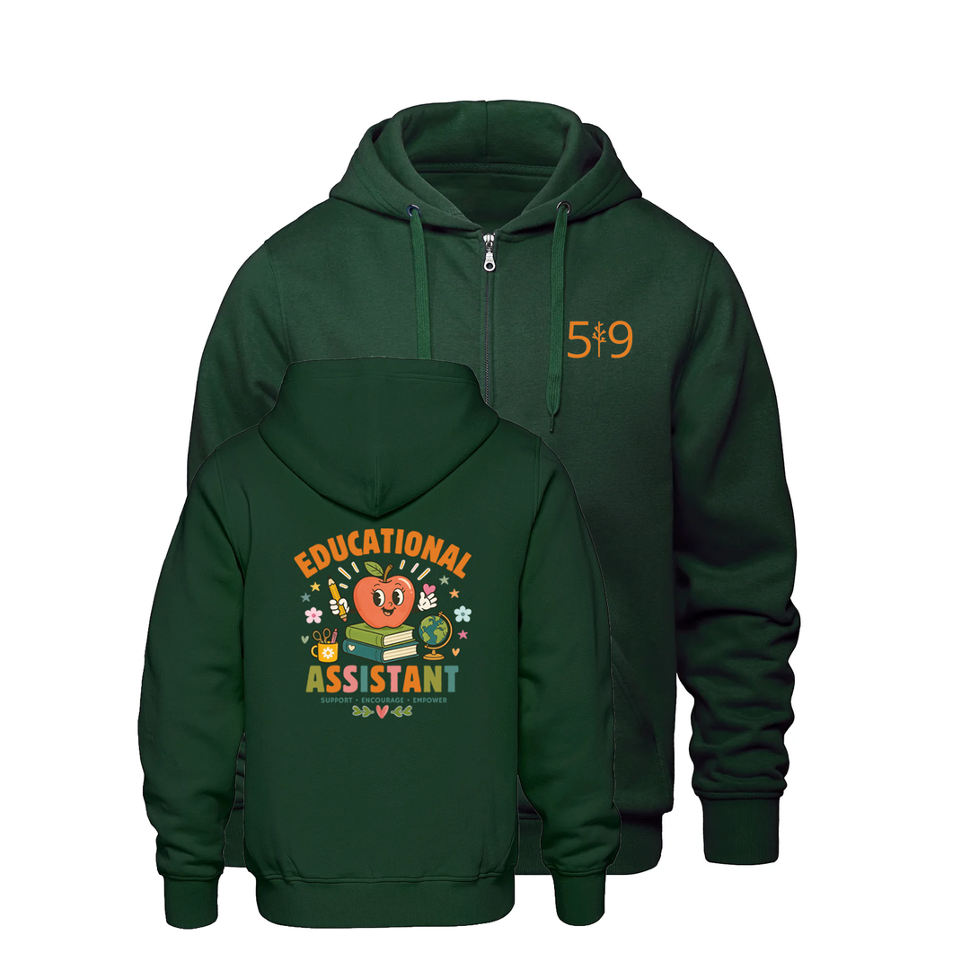 EDUCATIONAL ASSISTANT CLASSROOM ZIP-UP HOODIE (UNISEX)