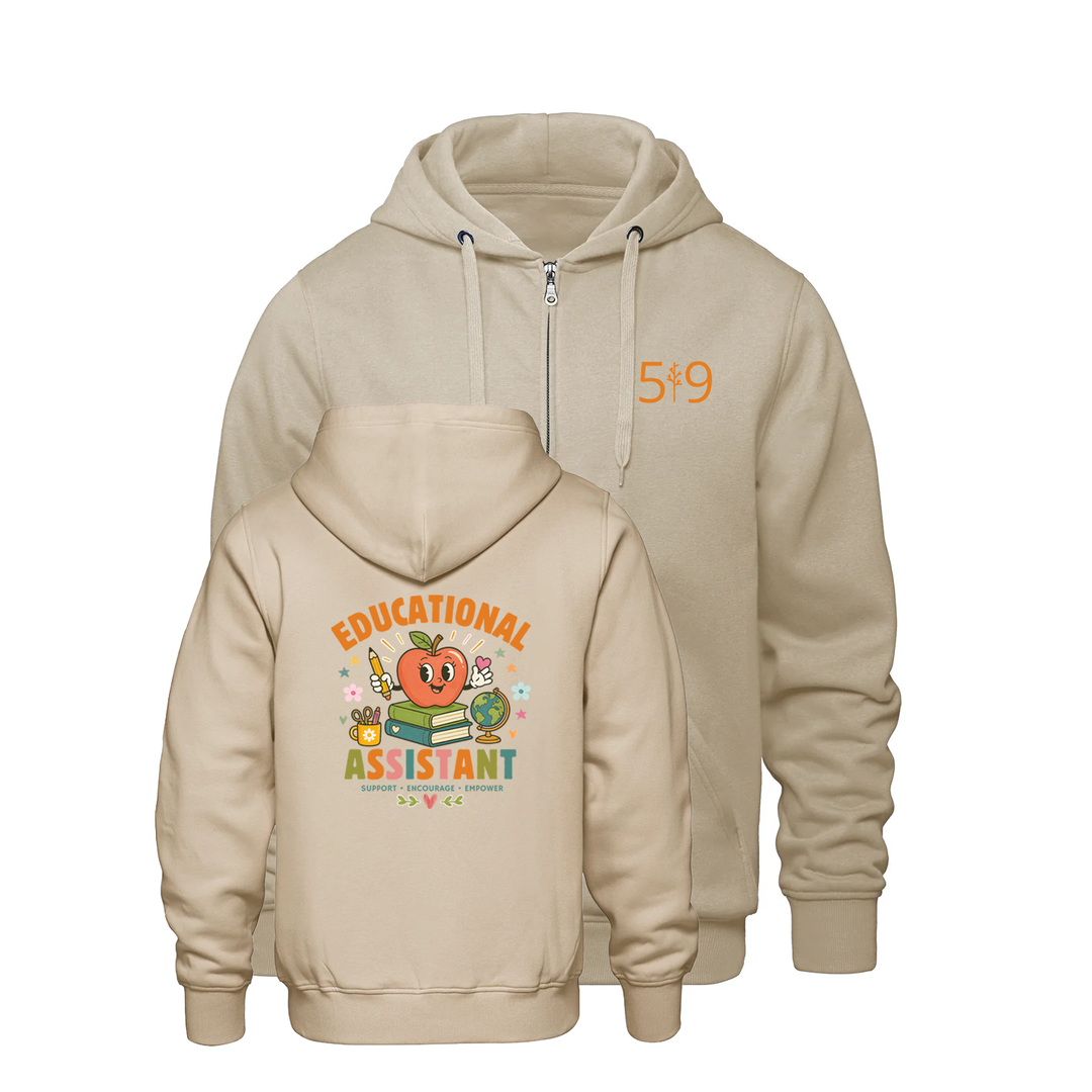 EDUCATIONAL ASSISTANT CLASSROOM ZIP-UP HOODIE (UNISEX)
