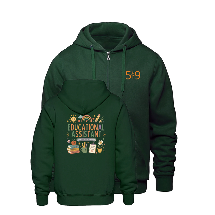 EDUCATIONAL ASSISTANT SUNSHINE ZIP-UP HOODIE (UNISEX)