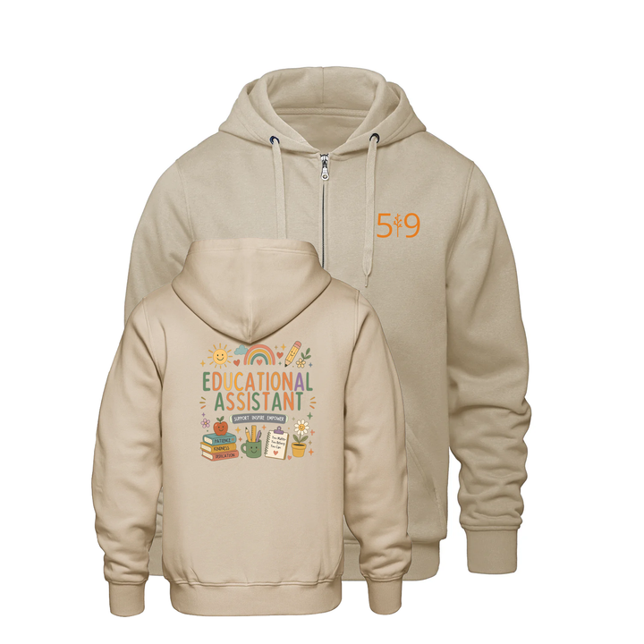 EDUCATIONAL ASSISTANT SUNSHINE ZIP-UP HOODIE (UNISEX)