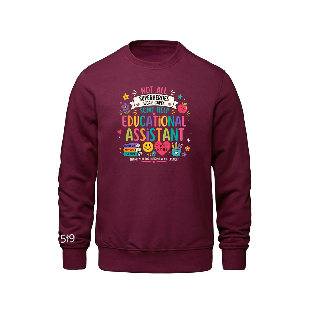 EDUCATIONAL ASSISTANT HERO CREW (UNISEX)