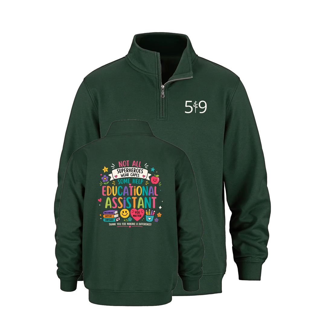EDUCATIONAL ASSISTANT HERO 1/4 ZIP (UNISEX)