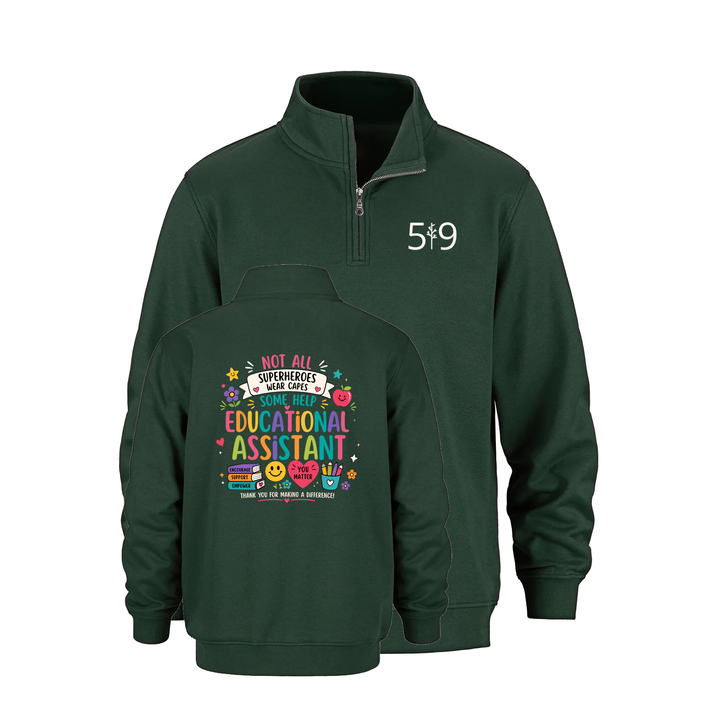 EDUCATIONAL ASSISTANT HERO 1/4 ZIP (UNISEX)