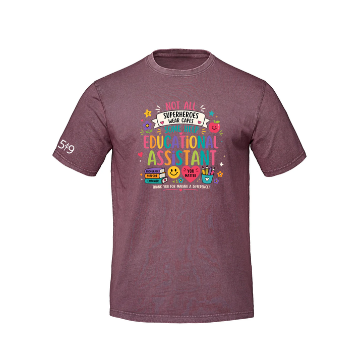 EDUCATIONAL ASSISTANT HERO RETRO TEE (UNISEX)