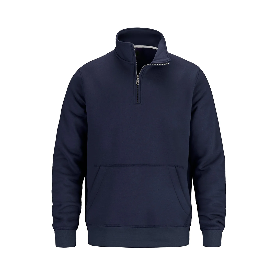 1/4 ZIPS W/ POUCH POCKET (UNISEX)