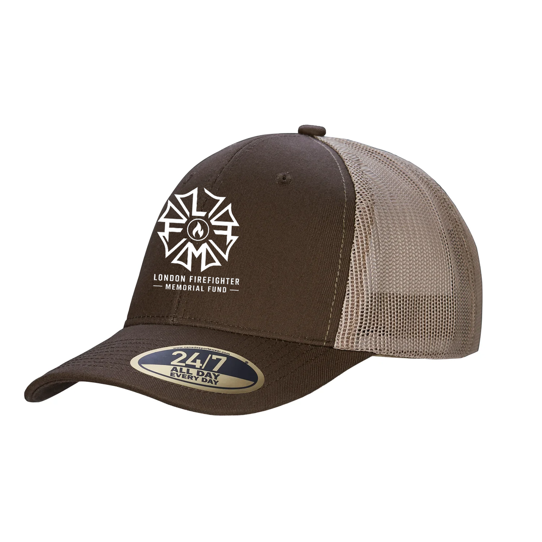 FIREFIGHTERS MEMORIAL FUND EMBROIDERED TRUCKER CAP