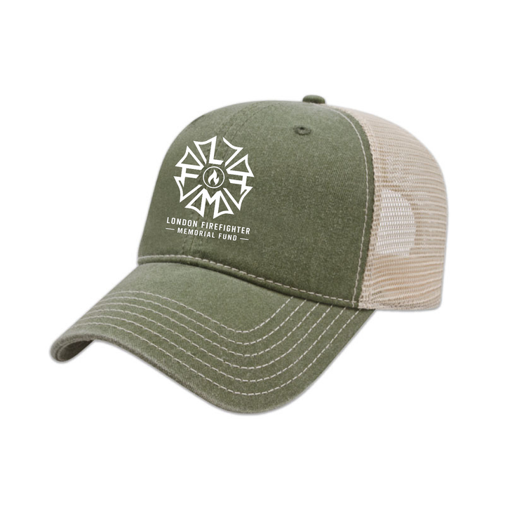 FIREFIGHTERS MEMORIAL FUND EMBROIDERED VINTAGE TRUCKER CAP