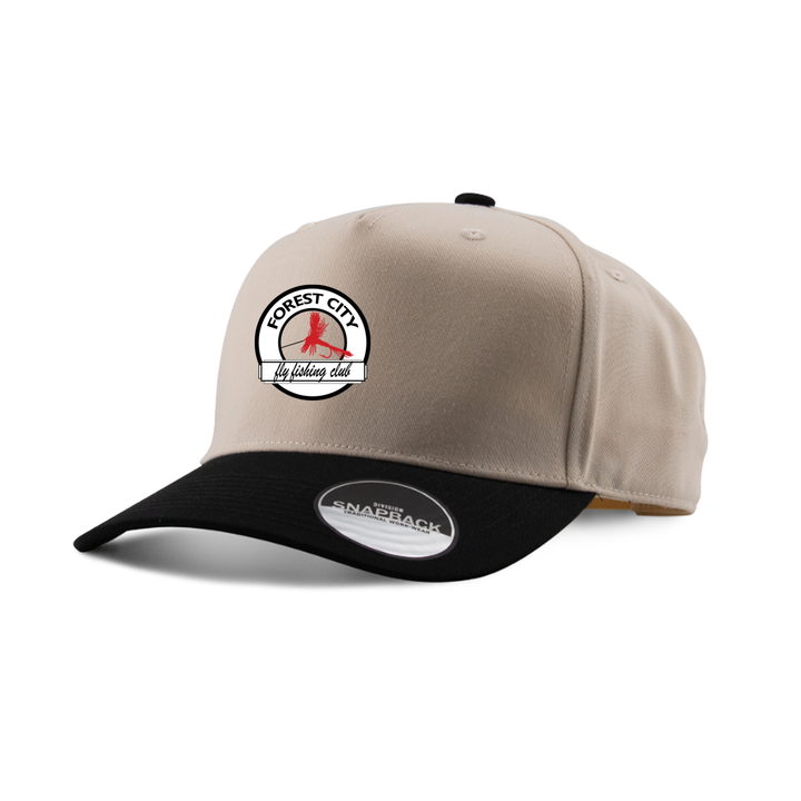 FLY FISHING CLUB EMBROIDERED TWO-TONE PANEL CAP