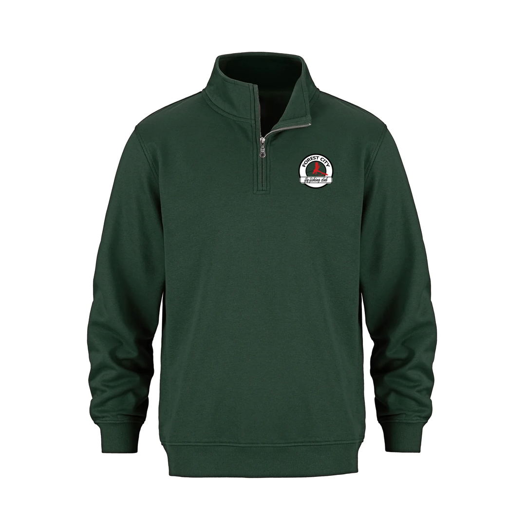 FLY FISHING CLUB EMBROIDERED 1/4 ZIP (UNISEX)
