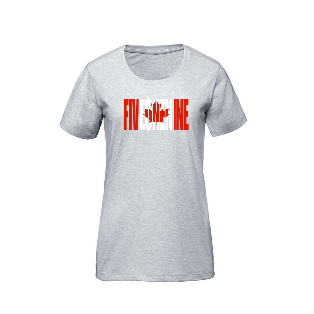 CANADIAN FLAG PREMIUM TEE (WOMENS)