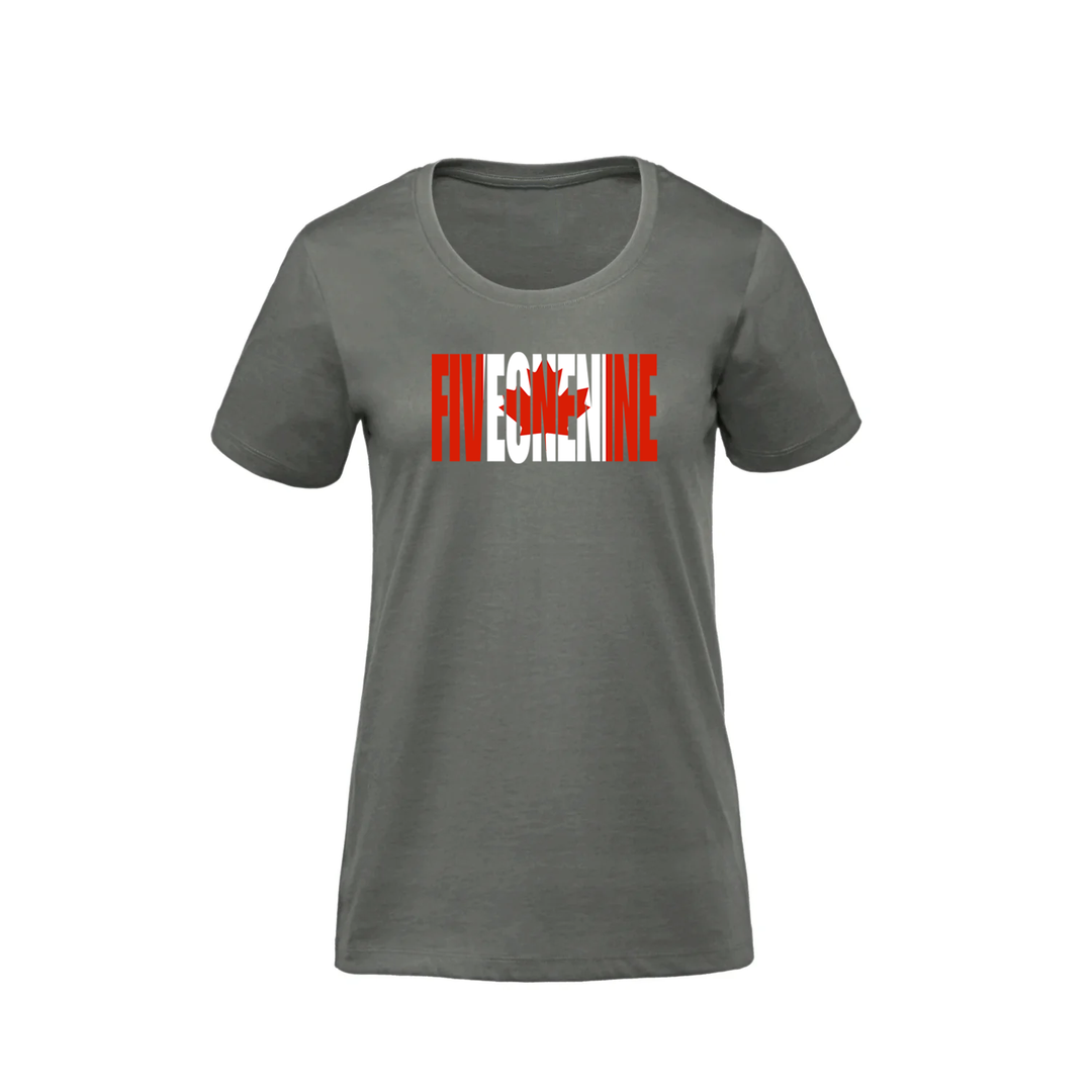 CANADIAN FLAG PREMIUM TEE (WOMENS)
