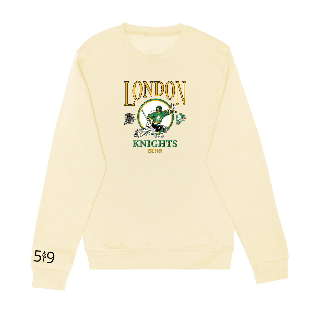 KNIGHTS VINTAGE GOALIE CREW (UNISEX)