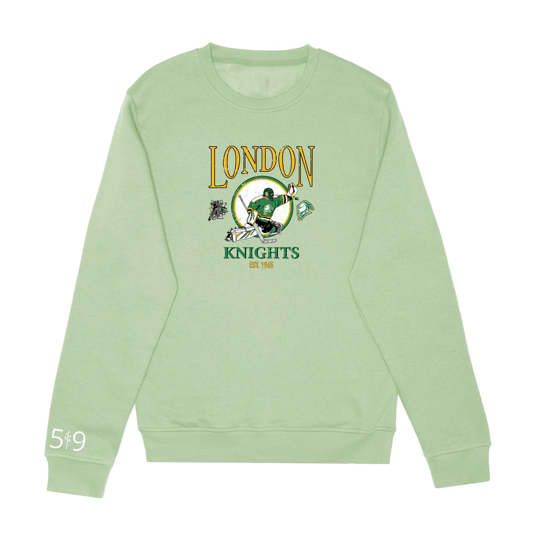 KNIGHTS VINTAGE GOALIE CREW (UNISEX)
