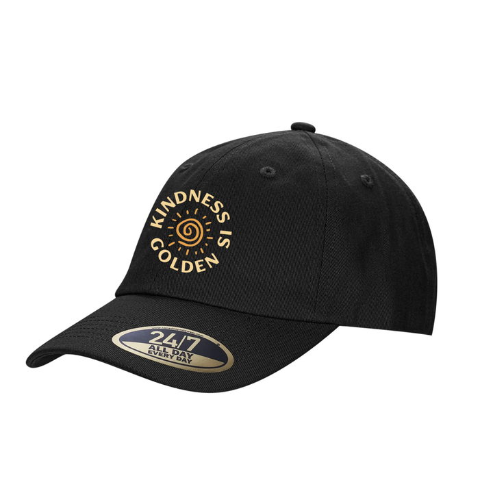 KINDNESS IS GOLDEN EMBROIDERED DAD CAP