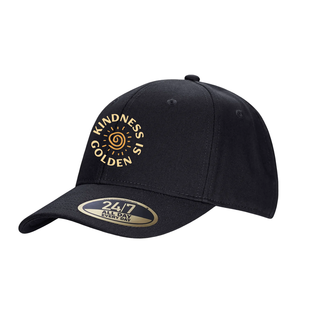 KINDNESS IS GOLDEN EMBROIDERED SNAPBACK CAP