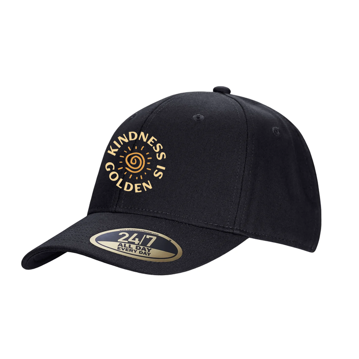 KINDNESS IS GOLDEN EMBROIDERED SNAPBACK CAP