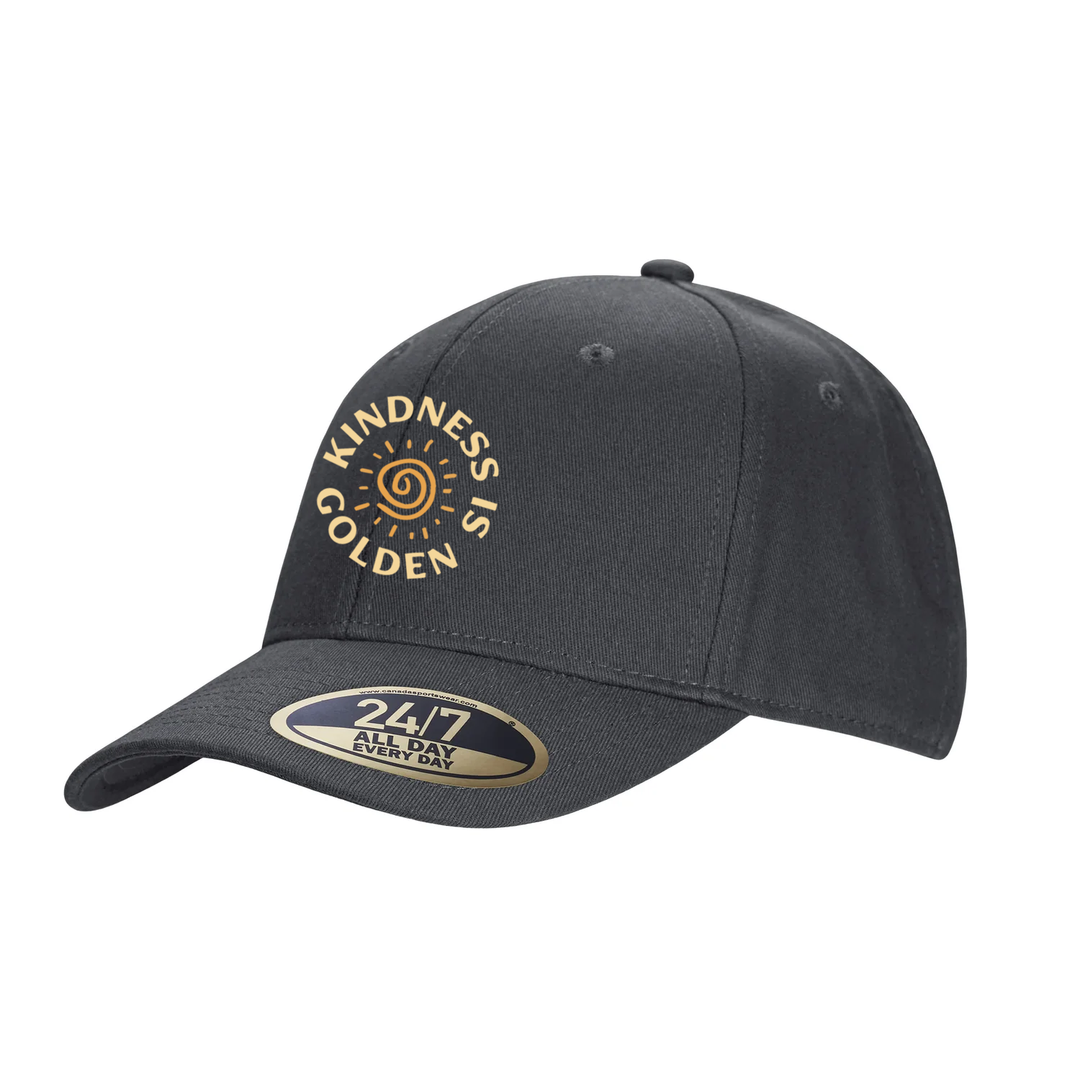 KINDNESS IS GOLDEN EMBROIDERED SNAPBACK CAP