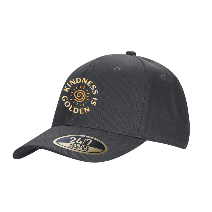 KINDNESS IS GOLDEN EMBROIDERED SNAPBACK CAP