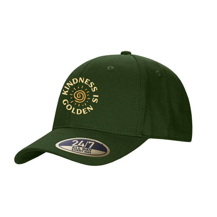 KINDNESS IS GOLDEN EMBROIDERED SNAPBACK CAP
