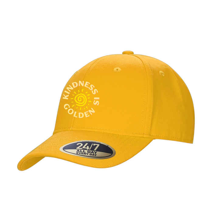KINDNESS IS GOLDEN EMBROIDERED SNAPBACK CAP