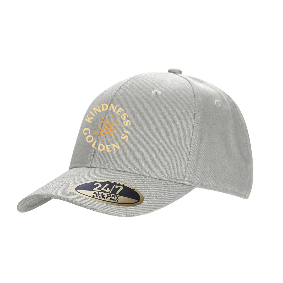 KINDNESS IS GOLDEN EMBROIDERED SNAPBACK CAP