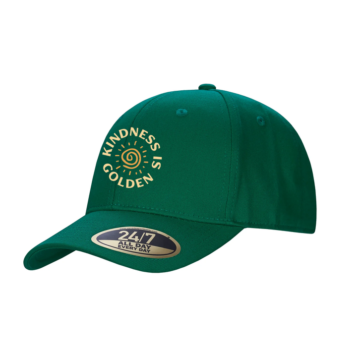 KINDNESS IS GOLDEN EMBROIDERED SNAPBACK CAP