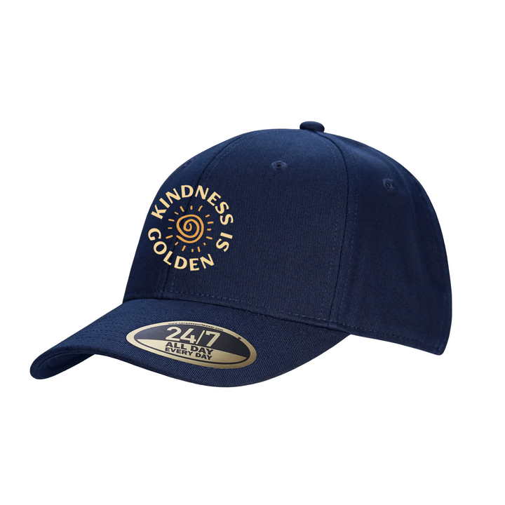 KINDNESS IS GOLDEN EMBROIDERED SNAPBACK CAP