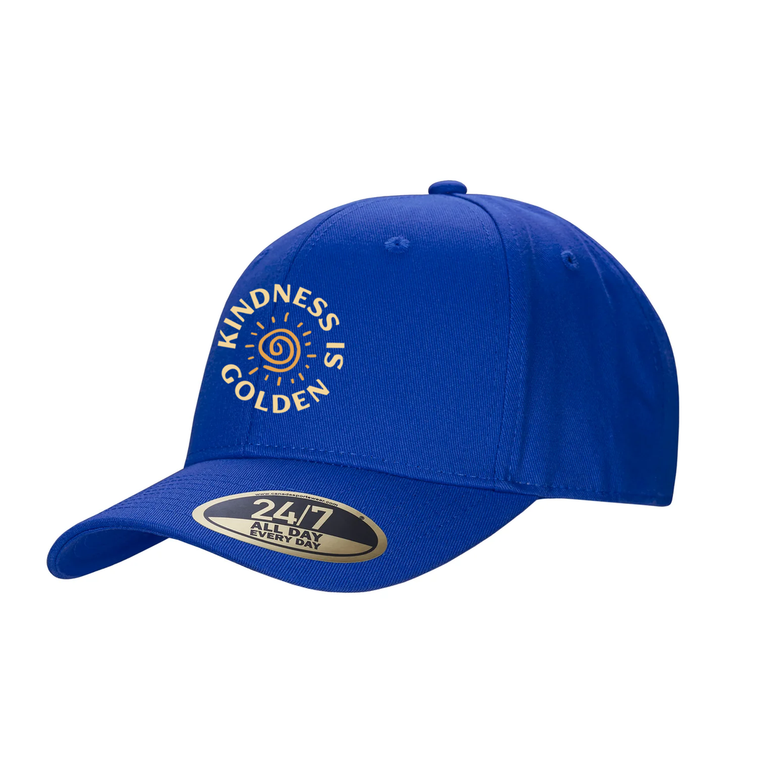 KINDNESS IS GOLDEN EMBROIDERED SNAPBACK CAP