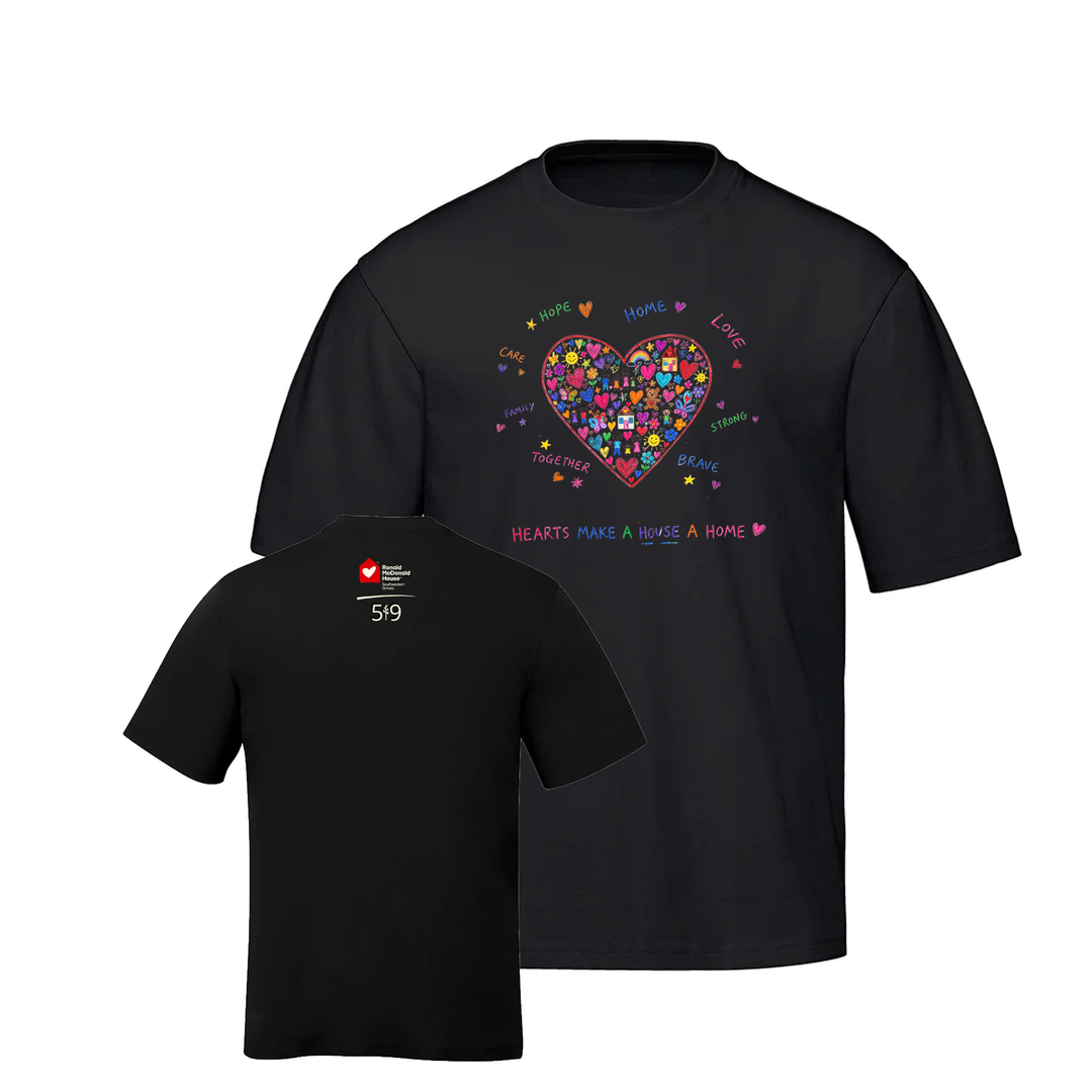 DRAWN FROM THE HEART OVERSIZED TEE (UNISEX)