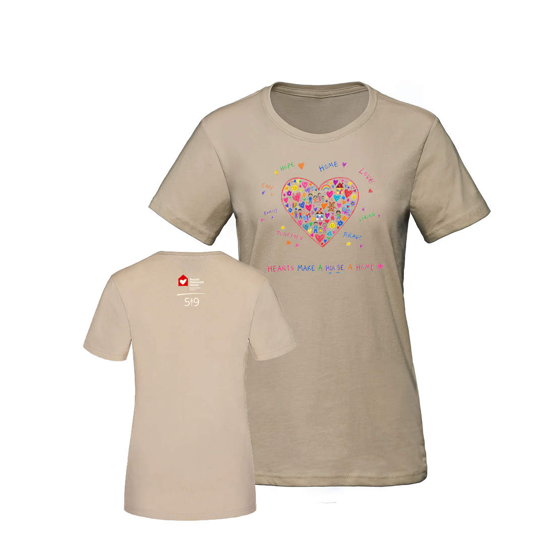 DRAWN FROM THE HEART TEE (WOMENS)
