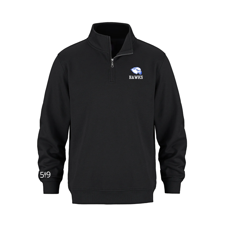 HILLCREST HAWKS EMBROIDERED 1/4 ZIP (YOUTH)