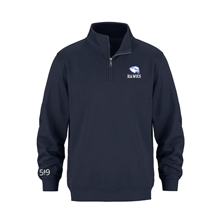 HILLCREST HAWKS EMBROIDERED 1/4 ZIP (UNISEX)