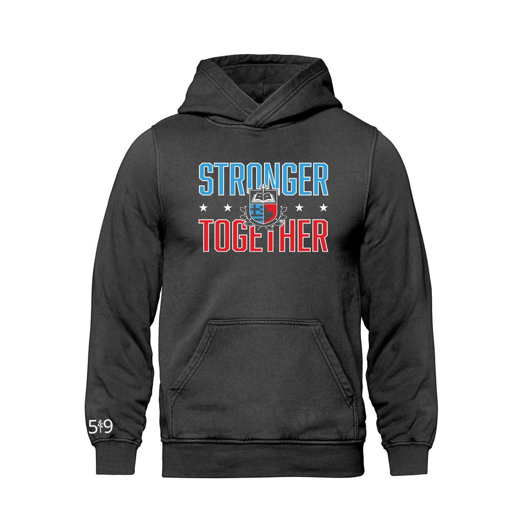 HOLY TRINITY STRONGER TOGETHER RETRO HOODIE (UNISEX)