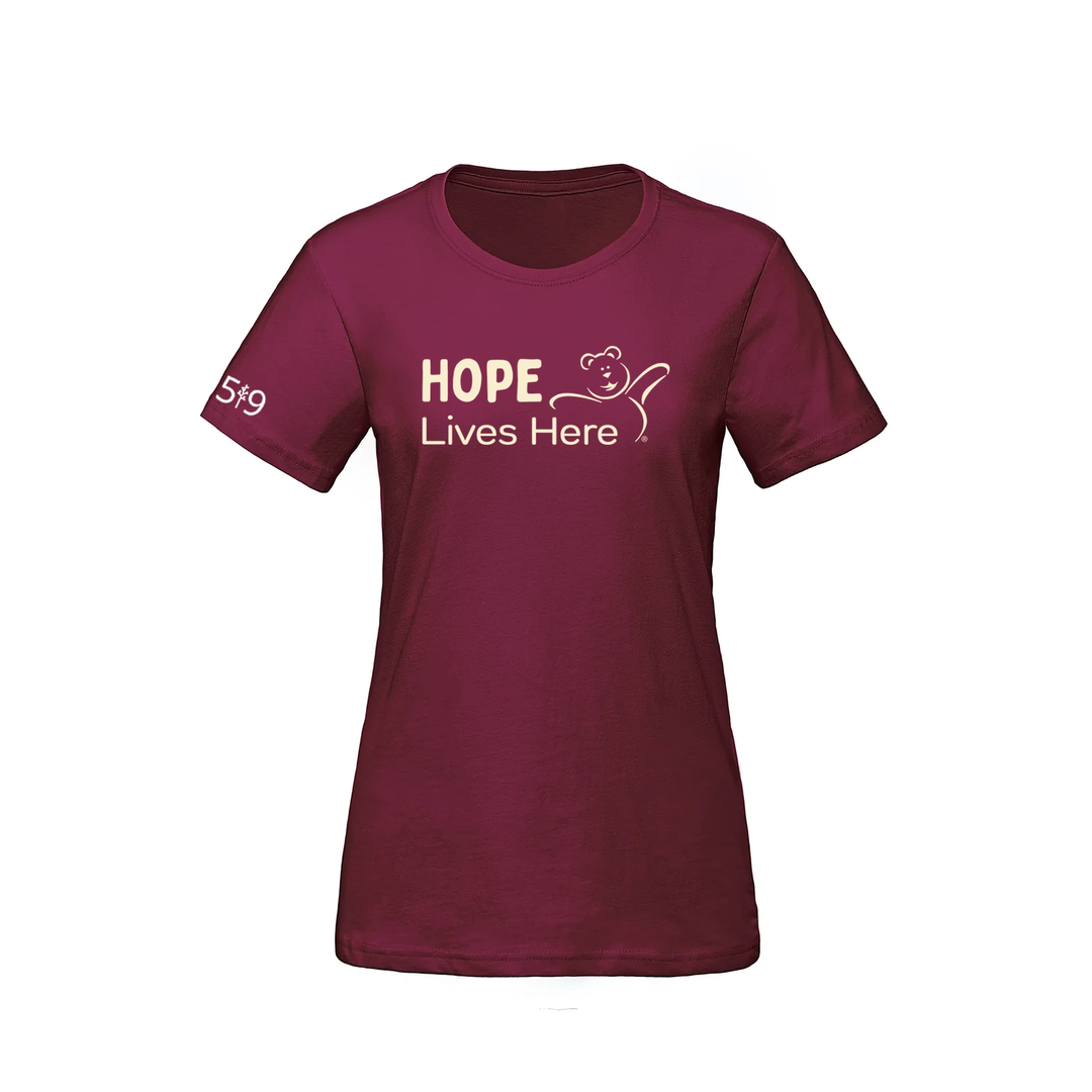 CHF HOPE LIVES HERE TEE (WOMENS)
