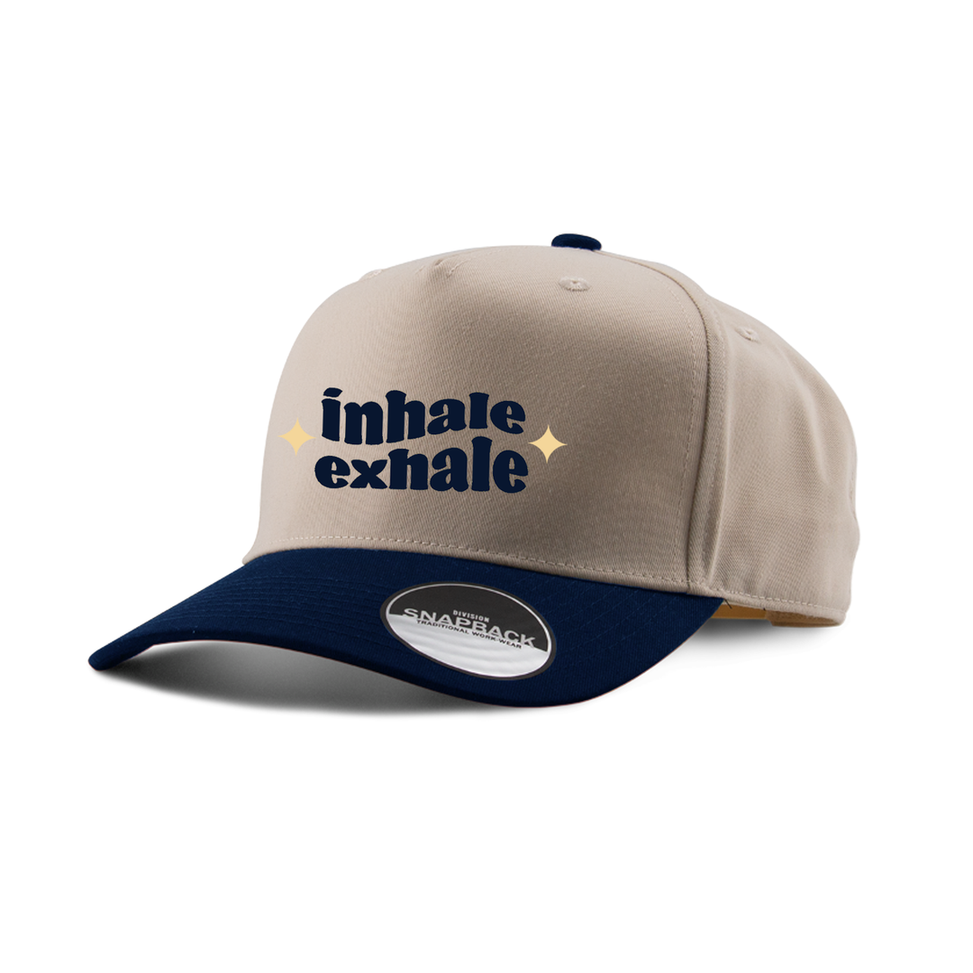 BREATHE EASY EMBROIDERED TWO-TONE PANEL CAP