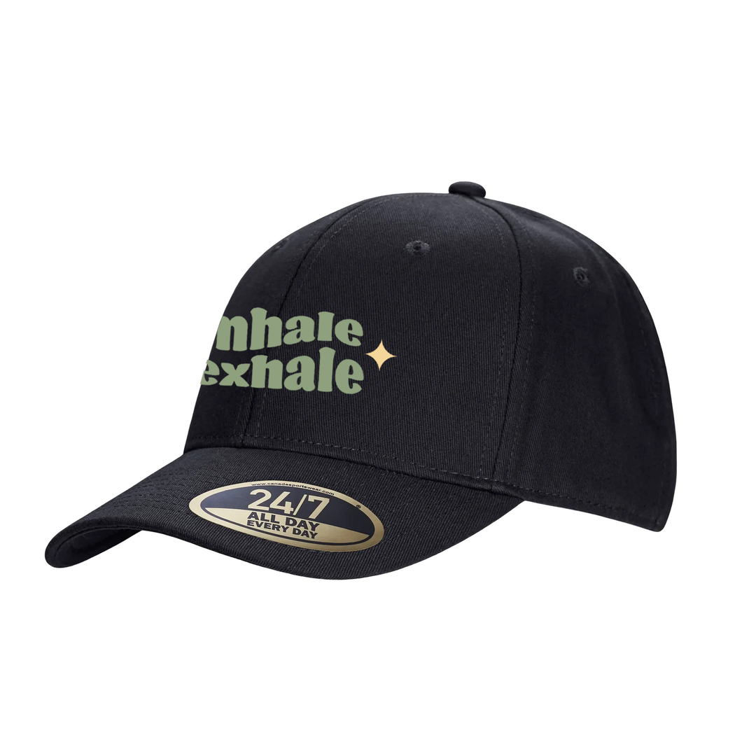 BREATHE EASY EMBROIDERED SNAPBACK CAP