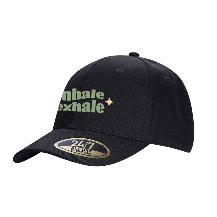 BREATHE EASY EMBROIDERED SNAPBACK CAP