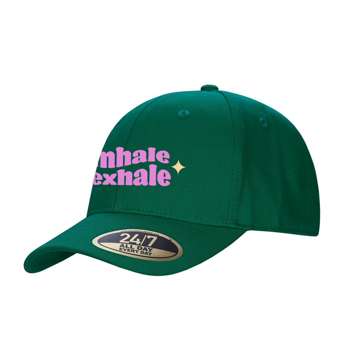 BREATHE EASY EMBROIDERED SNAPBACK CAP