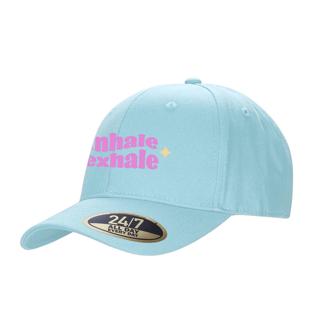 BREATHE EASY EMBROIDERED SNAPBACK CAP