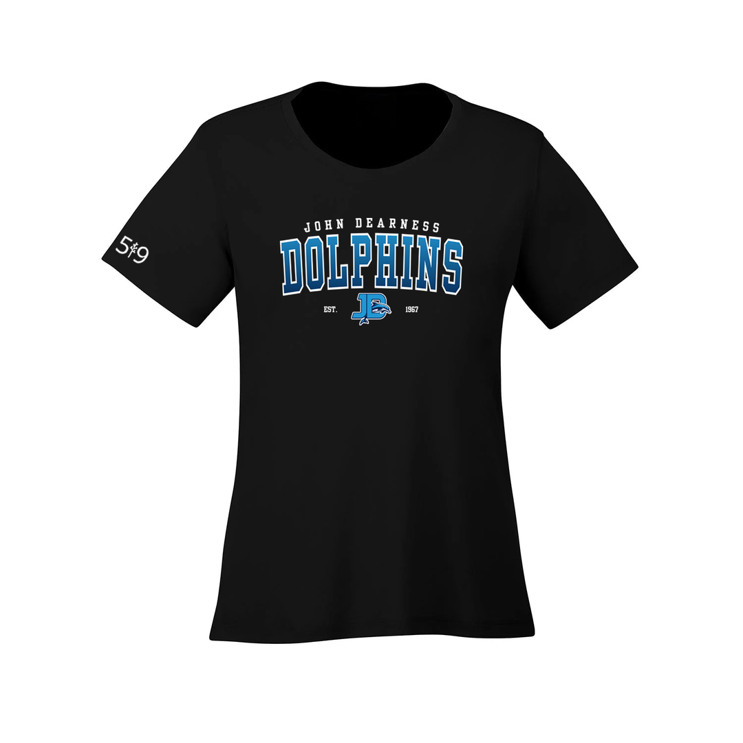 JOHN DEARNESS VARSITY ATHLETIC TEE (WOMENS)