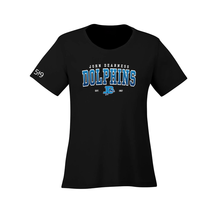 JOHN DEARNESS VARSITY ATHLETIC TEE (WOMENS)